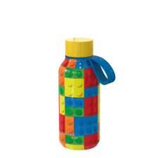 QUOKKA Solid Kids Termo fémkulacs Color Bricks 330ml - Quokka kulacs, kulacstartó