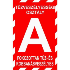  "A" tűzv.osztály - műanyag, 300*450mm információs tábla, állvány