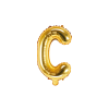  "C" betű fólia lufi 35cm arany