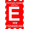  "E" tűzv.osztály - utánvilágító műanyag, 160*240mm