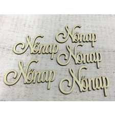"Nőnap" felirat 9,5cm 5db/csomag dekorációs kellék