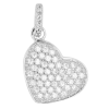  "Pinna" valódi ezüst szív alakú medál, ródium bevonattal 5310419
