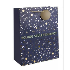 Qx Ajándéktasak Boldog Születésnapot felirattal, 11 x 14 cm - Kék party kellék