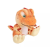 Qx Dinoszaurusz plüssfigura - 18 cm, ülő