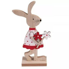 Qx Fa nyuszi figura dekoráció, 18 cm - többféle party kellék