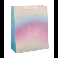 Qx Glitteres szivárványos ajándékzacskó - 26 x 32 cm ajándéktasak