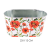 QX-IMPEX KFT IRIS bádog kaspó ovál pir pipacs 23x12cm (81044)