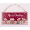 QX-IMPEX KFT IRIS bádog kép mézeskalács házak piros 30 x 15 cm (QX_IMPEX_KFT_081274)