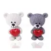 QX-IMPEX KFT IRIS dekor műgyanta maci szívvel 2 szín 3,7x5,2cm (QX_IMPEX_KFT_46842)