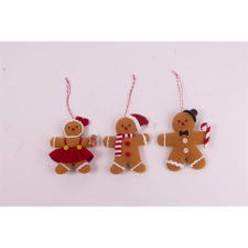 QX-IMPEX KFT IRIS filc akasztós mézeskalács figurák, 10 cm (061588) party kellék