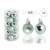 QX-IMPEX KFT IRIS Karácsonyfa gömb türkiz, 24 db-os, 3cm