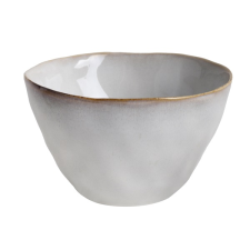 QX-IMPEX KFT IRIS kerámia müzlis tál krémszín 14,5x9cm (171172) tányér és evőeszköz