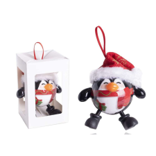 QX-IMPEX KFT Karácsonyfa gömb pingvines karácsonyfadísz
