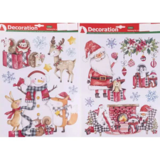 Qx Karácsonyi ablakmatricák - 41 x 29 cm, többféle party kellék