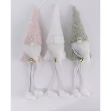 Qx Karácsonyi manó figura csillaggal - 36 cm, többféle party kellék