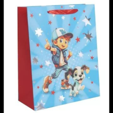 Qx Kisfiú kutyával ajándéktasak - 18 x 23 cm ajándéktasak