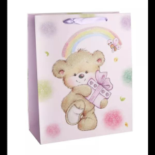 Qx Maci ajándékkal glitteres ajándékzacskó - 26 x 32 cm ajándéktasak