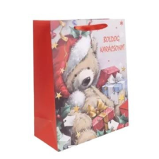 Qx Maci ajándékokkal karácsonyi ajándéktasak - 26 x 32 cm ajándéktasak