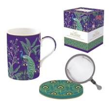  R2S.105IMPP Porcelán szűrősbögre tetővel, 350ml, dobozban, Imperial Peacock, Atmosphere bögrék, csészék
