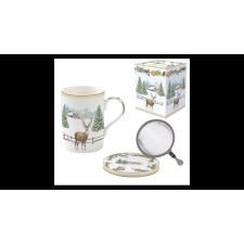 R2S .105WHIF Porcelán szűrősbögre tetővel, 350ml, dobozban, White Forest bögrék, csészék