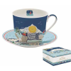 R2S .1454SEAD Porcelán reggelizőcsésze+alj 400ml, dobozban, Sea Dreams, Atmosphere