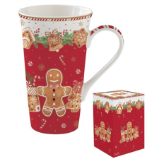 R2S.1462FANG Porcelánbögre 600ml, dobozban, Fancy Gingerbread bögrék, csészék