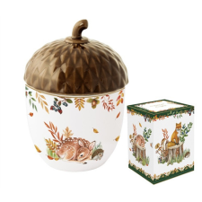  R2S.1645FODR Porcelán konyhai tároló fedővel, 11x16cm, dobozban, Forest Dream konyhai eszköz