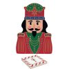  R2S.2074NTWI Porcelántál diótörő formájú, 19x26,5cm, dobozban, Nutcracker Twist