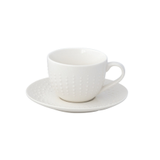  R2S.2765DROW Porcelán teáscsésze+alj 250ml,Drops White bögrék, csészék