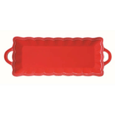 R2S.2892ELIR Porcelántálca 43x16cm, Elite red konyhai eszköz
