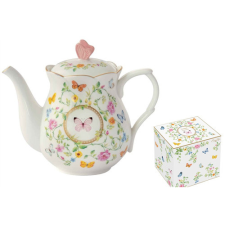  R2S.3128DANB Porcelán teáskanna 900ml, dobozban, Dancing Butterflies vízforraló és teáskanna