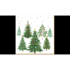 R2S .414FTRE Papírszalvéta 33x33cm, 20db-os, Festive Trees papírárú, csomagoló és tárolóeszköz