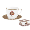 R2S R2S.1182SWEM Porcelán reggelizőcsésze+alj 370ml, dobozban,Sweet Moments