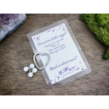 R.M.ékszer Ásványok Hamarosan férjhez megyek kulcstartó tejkvarccal kulcstartó