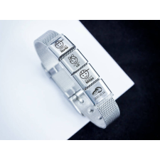 R.M.ékszer Közös életünk 4 egyedi medálos MoMents acél karkötő karkötő