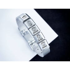 R.M.ékszer Közös életünk 5 egyedi medálos MoMents acél karkötő karkötő