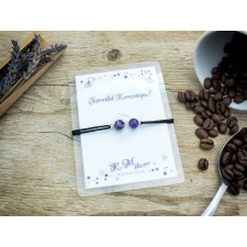 R.M.ékszer Szeretlek Keresztapa ametiszt angyal karkötő karkötő