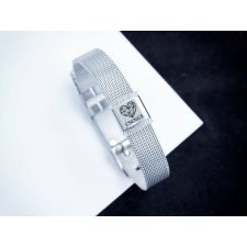 R.M.ékszer Szívem egyedi medálos MoMents acél karkötő karkötő