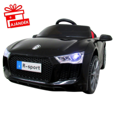 R-Sport Audi B4 Cabrio hasonmás elektromos kisautó - fekete elektromos járgány