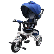 R-Sport Tricikli Szülőkarral - Felfújható Kerekek - Farmer Kék tricikli