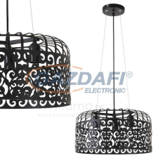 RÁBALUX 2158 Alessandra függeszték E27 3x60W,matt fekete 230V A++ -&gt; E világítás