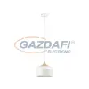 RÁBALUX 2563 Sadie függeszték E27 max60W fehér+natúr 230V