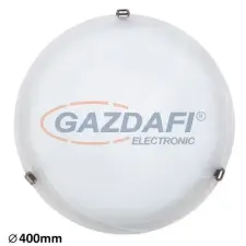 RÁBALUX 3302 Alabastro mennyezeti lámpa D40 E27 2x60Wfehér/króm 230V világítás