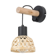 RÁBALUX 71025 Rattan,fali lámpa, beltéri, E27 1xMAX15W, L20cm világítás