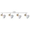 RÁBALUX Holly mennyezeti spot lámpatest (4xE14) - fehér-bükk