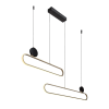 RÁBALUX Rábalux Circado fekete-arany LED függesztett lámpa (RAB-72268) LED 1 izzós IP20