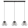 RÁBALUX Rábalux Emerencia fekete függesztett lámpa (RAB-72371) E27 3 izzós IP20