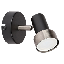 Rabalux Rábalux Konrad beltéri fali spot lámpa matt fekete GU10 1xMAX50W IP20 világítás