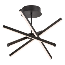 RÁBALUX Rábalux Matilde fekete LED mennyezeti lámpa (RAB-71270) LED 1 izzós IP20 világítás