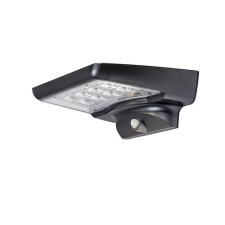 RÁBALUX Rábalux Moselle fekete LED kültéri napelemes mozgásérzékelős fali lámpa (RAB-77014) LED 1 izzós IP44 kültéri világítás